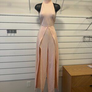 Blush Jumpsuit | Halter neck | Cut out design  Size 6